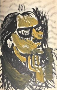 Wojciech Ciesniewski gwasz No7 Motyw głowy