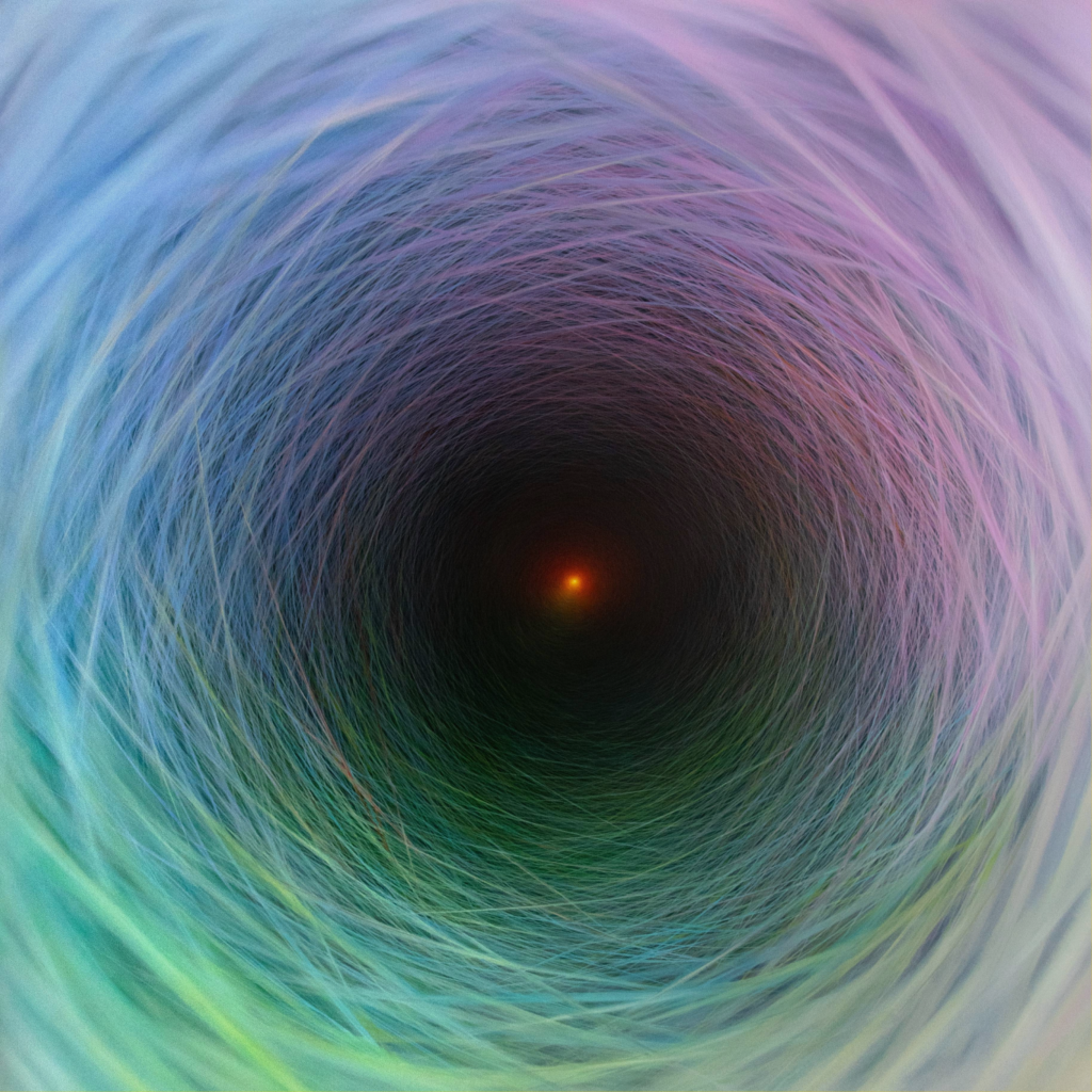 The Colors 130x130 cm, oil on canvas, Klaudia Krzosek